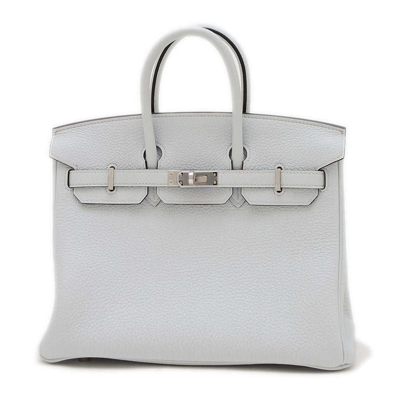 バーキン25 トゴ グリプラチナ シルバー金具 W刻印 ハンドバッグ