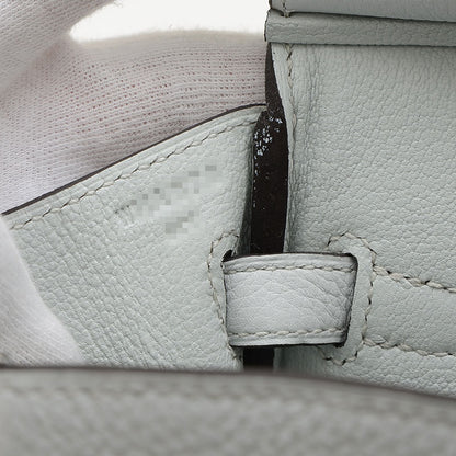 バーキン25 トゴ グリプラチナ シルバー金具 W刻印 ハンドバッグ