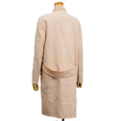 コート スタッズ付き ウール/アンゴラ ベージュ 38サイズ コート