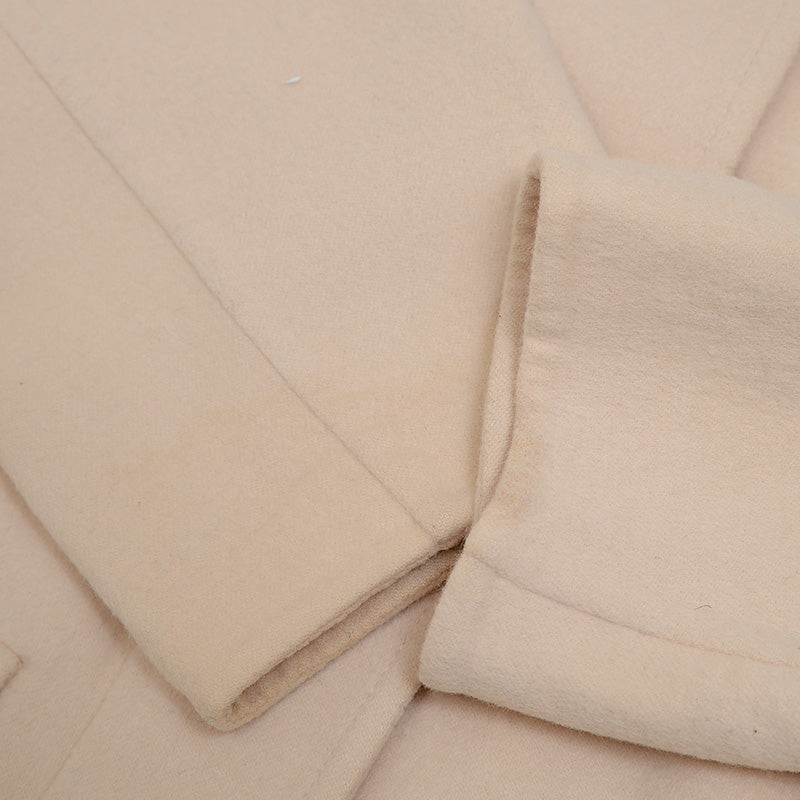 コート スタッズ付き ウール/アンゴラ ベージュ 38サイズ コート