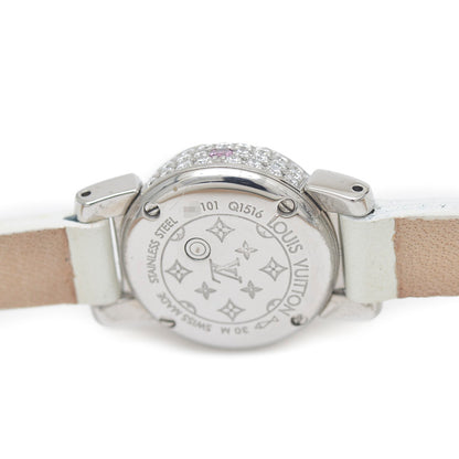 タンブールビジュ レディース ピンク文字盤 SS/ダイヤ クォーツ Q1516 世界限定101本 腕時計