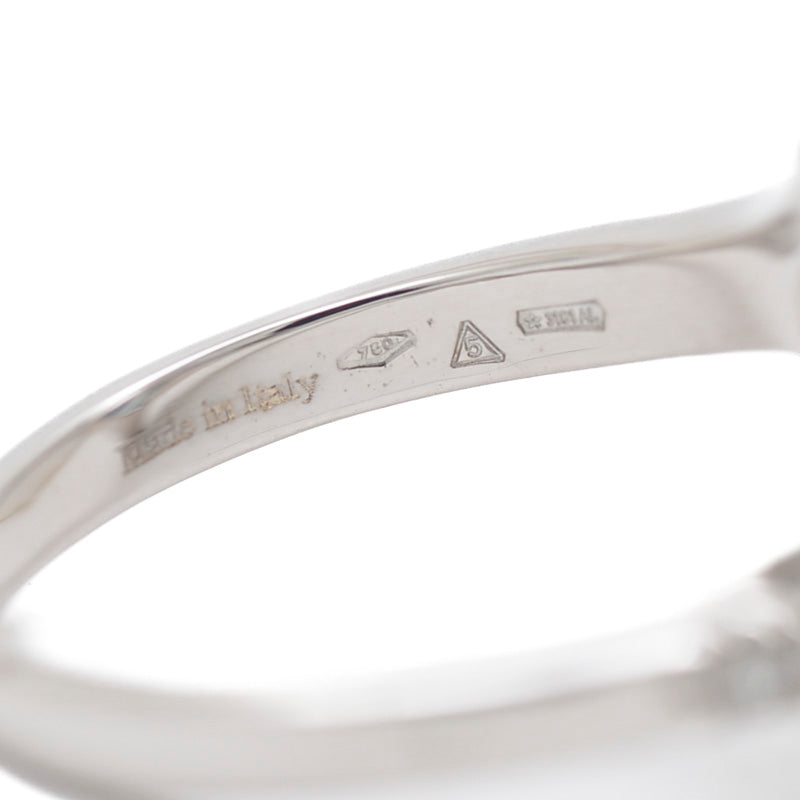 EDEN AQUA エデン リング アクアマリン ダイヤ K18WG 16号 リング・指輪