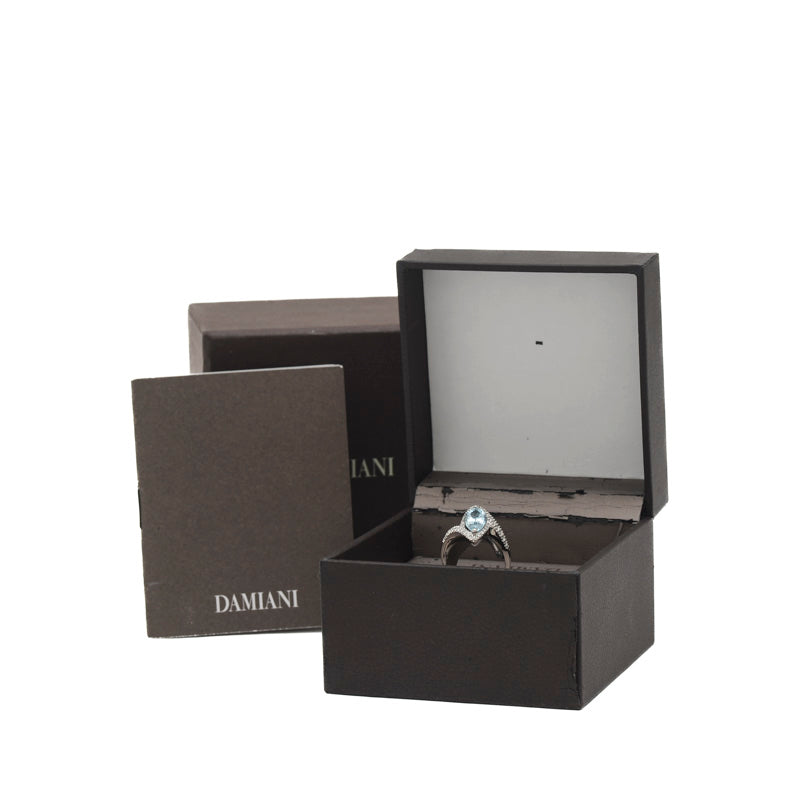 EDEN AQUA エデン リング アクアマリン ダイヤ K18WG 16号 リング・指輪