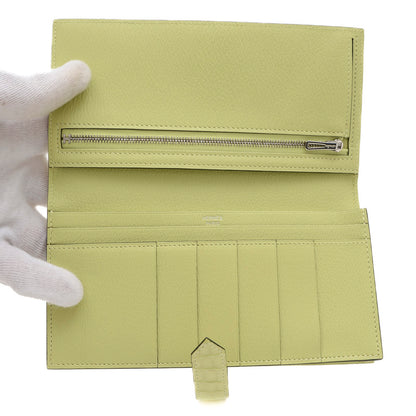 ベアンスフレ アリゲーターマット ジョーヌブルジョン シルバー金具 B刻印 長財布