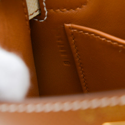 ケリー ミニ ドゥ 2 パーソナル ゴールド/クレ ゴールド金具 B刻印 ハンドバッグ