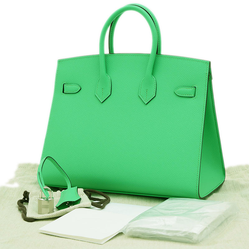 バーキン25 セリエ エプソン ヴェールコミック シルバー金具 W刻印 ハンドバッグ