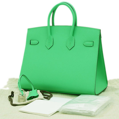 バーキン25 セリエ エプソン ヴェールコミック シルバー金具 W刻印 ハンドバッグ