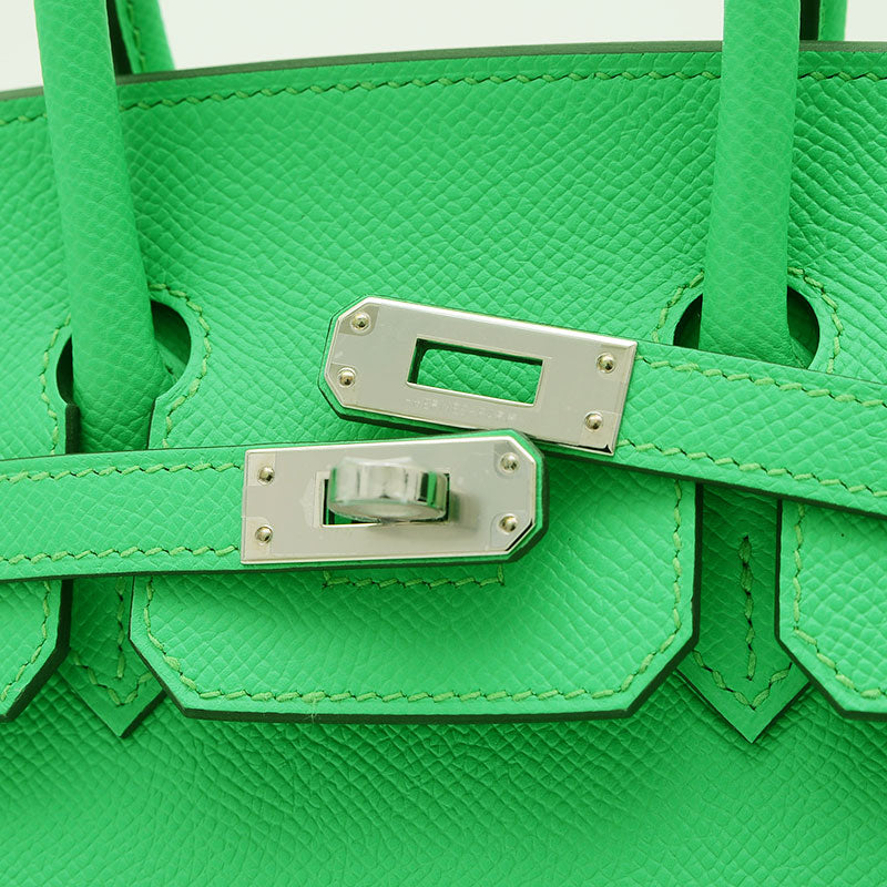 バーキン25 セリエ エプソン ヴェールコミック シルバー金具 W刻印 ハンドバッグ