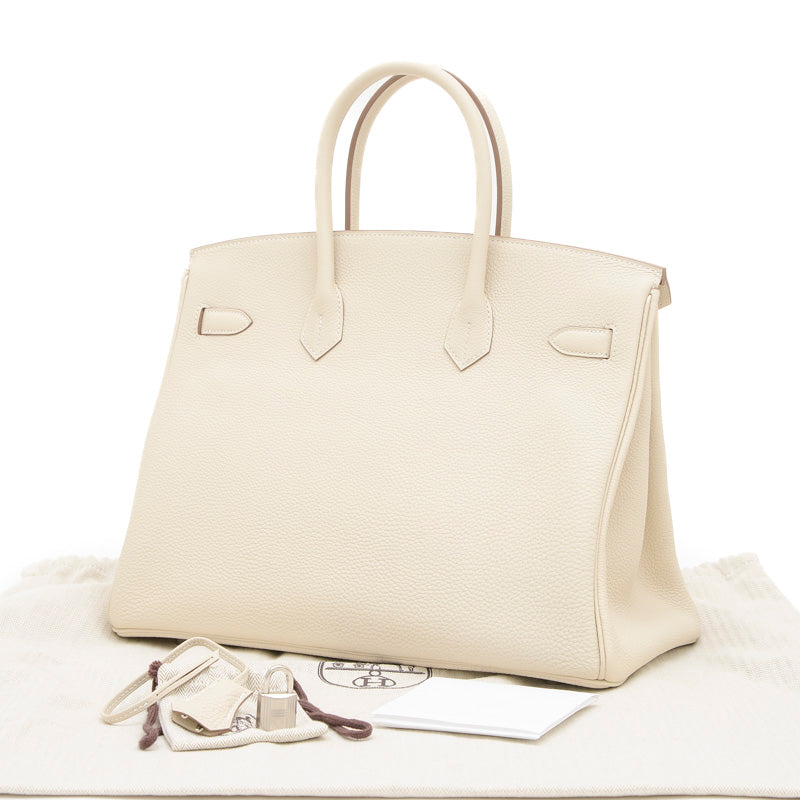 バーキン35 トゴ クレ シルバー金具 W刻印 ハンドバッグ