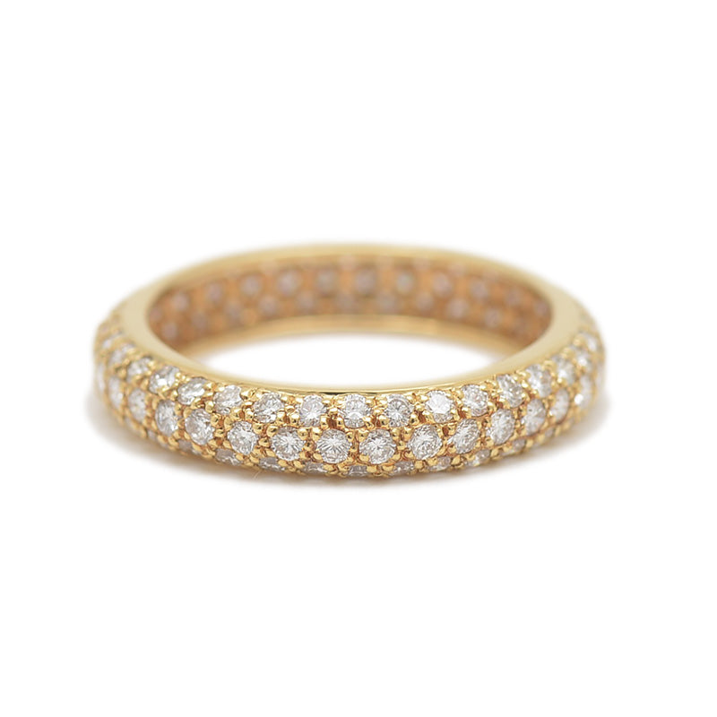 ミミスター フルエタニティリング K18YG パヴェダイヤ #51 リング・指輪