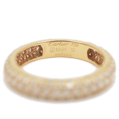 ミミスター フルエタニティリング K18YG パヴェダイヤ #51 リング・指輪