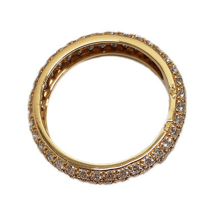 ミミスター フルエタニティリング K18YG パヴェダイヤ #51 リング・指輪