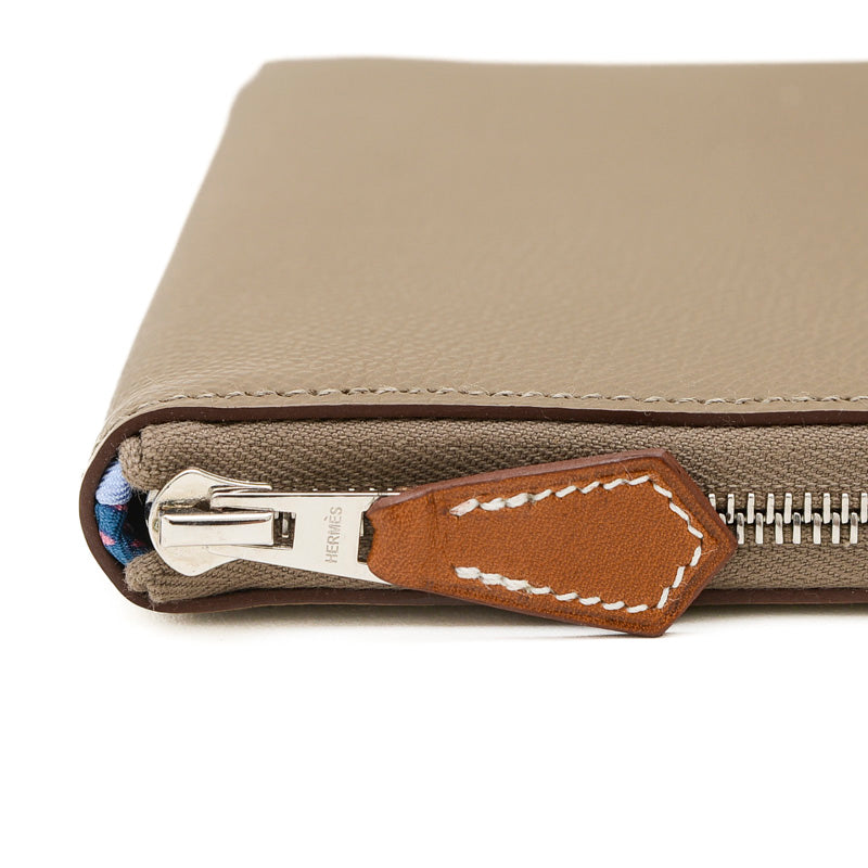 アザップロング シルクイン 長財布 エプソン エトゥープ W刻印 長財布