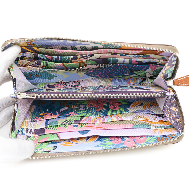 アザップロング シルクイン 長財布 エプソン エトゥープ W刻印 長財布