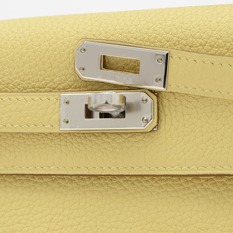 ケリー25 内縫い トゴ ジョーヌプッサン シルバー金具 W刻印 ハンドバッグ