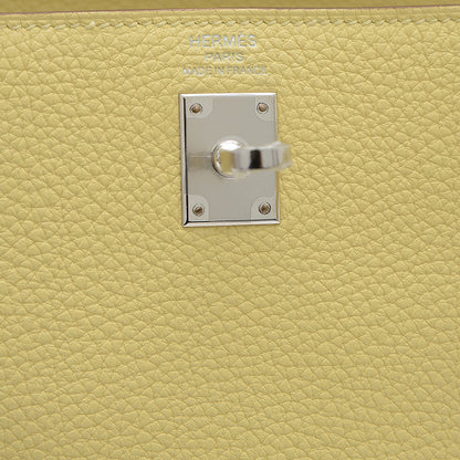 ケリー25 内縫い トゴ ジョーヌプッサン シルバー金具 W刻印 ハンドバッグ