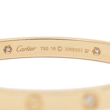 ラブブレス クラシック ブレスレット K18YG 4Pダイヤ #16 B60700 ブレスレット