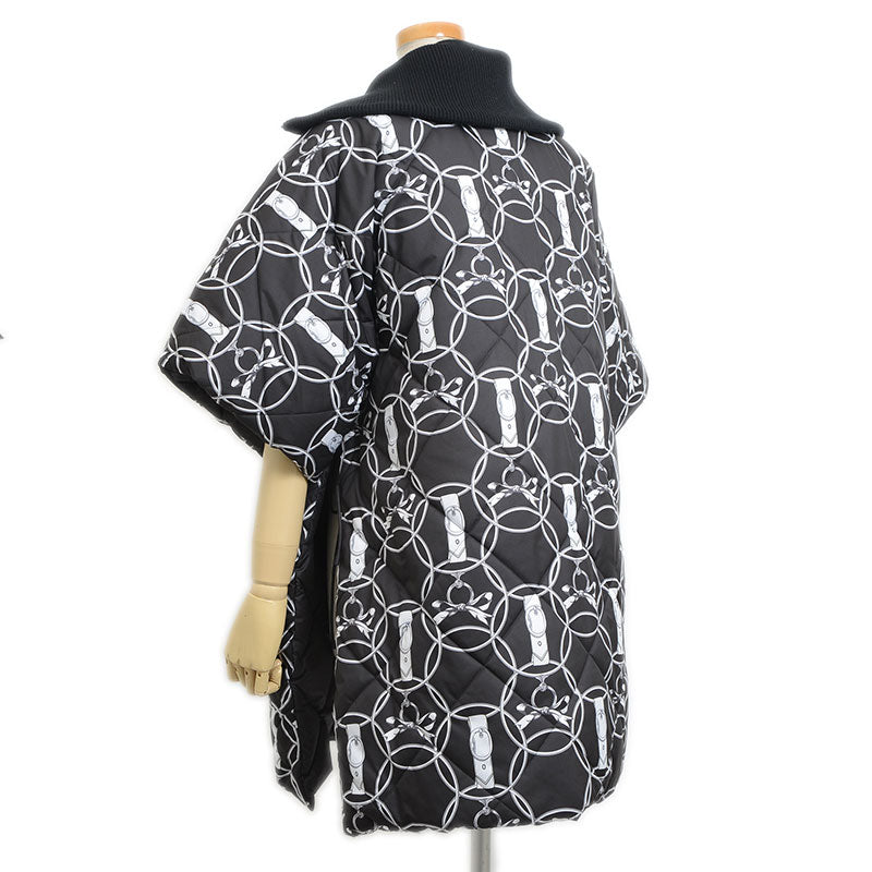 リバーシブル ダウン La Promenade du Matin 朝の散歩 ブラック レディース 34サイズ ダウンジャケット