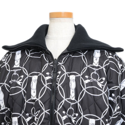 リバーシブル ダウン La Promenade du Matin 朝の散歩 ブラック レディース 34サイズ ダウンジャケット