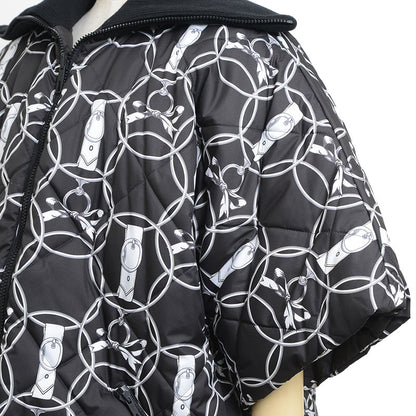 リバーシブル ダウン La Promenade du Matin 朝の散歩 ブラック レディース 34サイズ ダウンジャケット