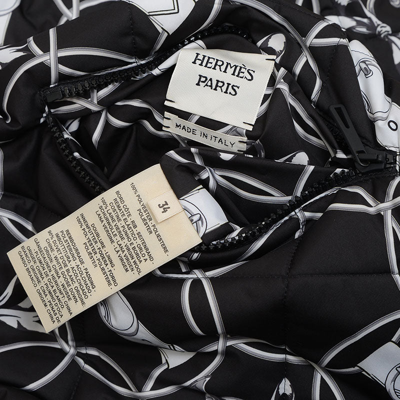 リバーシブル ダウン La Promenade du Matin 朝の散歩 ブラック レディース 34サイズ ダウンジャケット