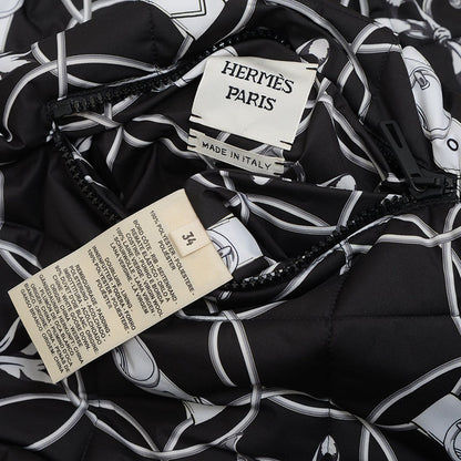 リバーシブル ダウン La Promenade du Matin 朝の散歩 ブラック レディース 34サイズ ダウンジャケット