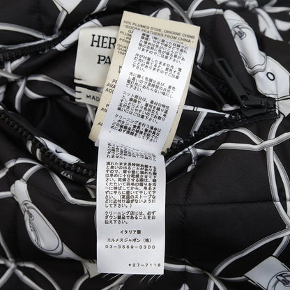 リバーシブル ダウン La Promenade du Matin 朝の散歩 ブラック レディース 34サイズ ダウンジャケット