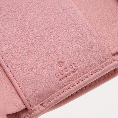 ダイアナ バンブー コンパクトウォレット 三つ折り財布 レザー ピンク 658633 三つ折り財布