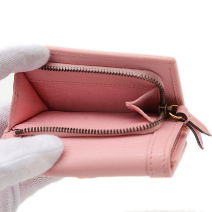 ダイアナ バンブー コンパクトウォレット 三つ折り財布 レザー ピンク 658633 三つ折り財布