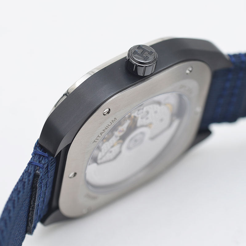 H08 ブラック文字盤 チタン/ナイロン オートマ メンズ SP1.741 腕時計