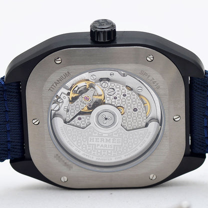 H08 ブラック文字盤 チタン/ナイロン オートマ メンズ SP1.741 腕時計