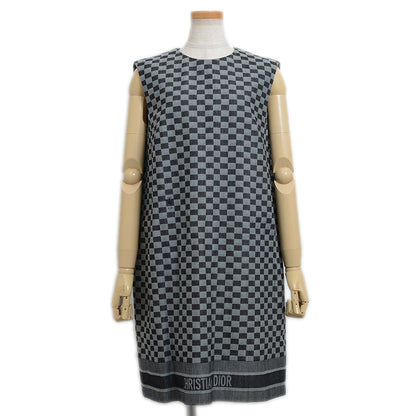 ノースリーブ ワンピース コットン グレー レディース 44サイズ ワンピース