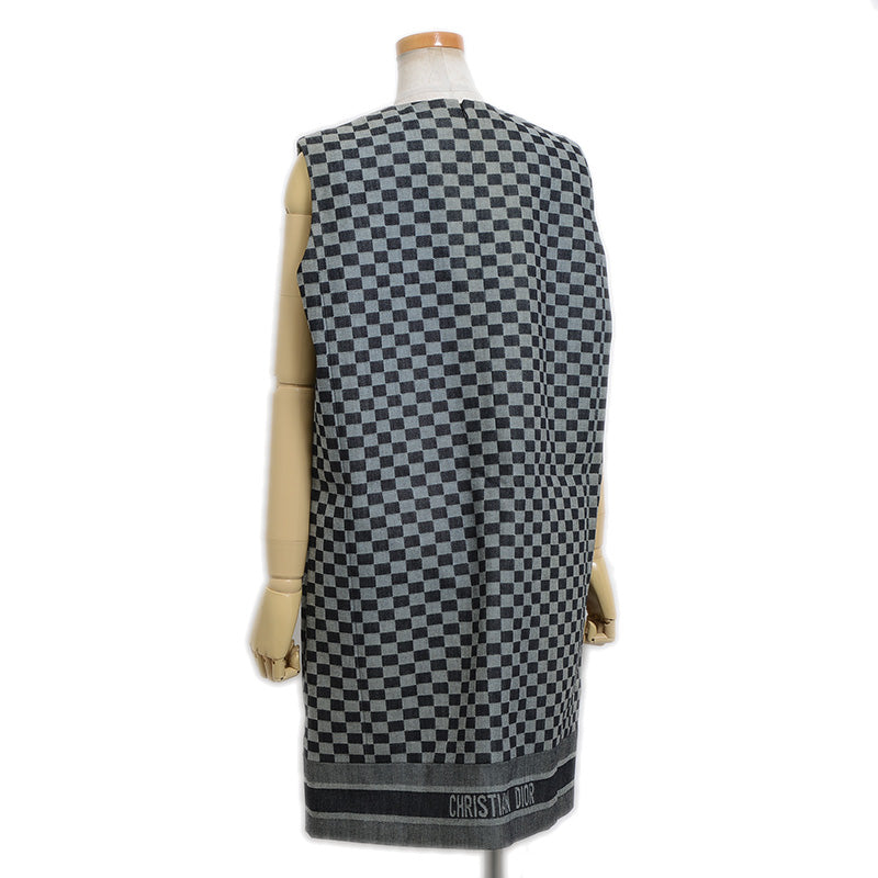 ノースリーブ ワンピース コットン グレー レディース 44サイズ ワンピース