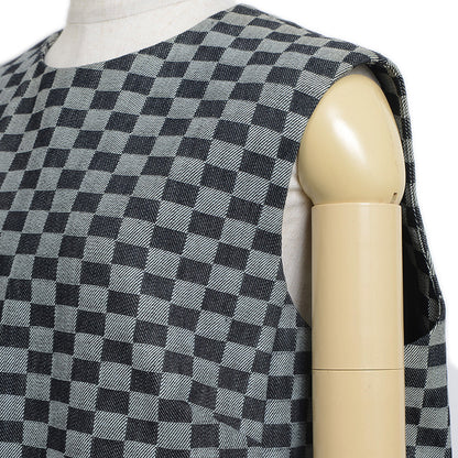 ノースリーブ ワンピース コットン グレー レディース 44サイズ ワンピース