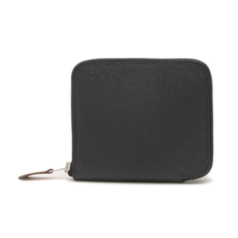 アザップ コンパクト シルクイン 財布 エプソン ブラック W刻印 コインケース