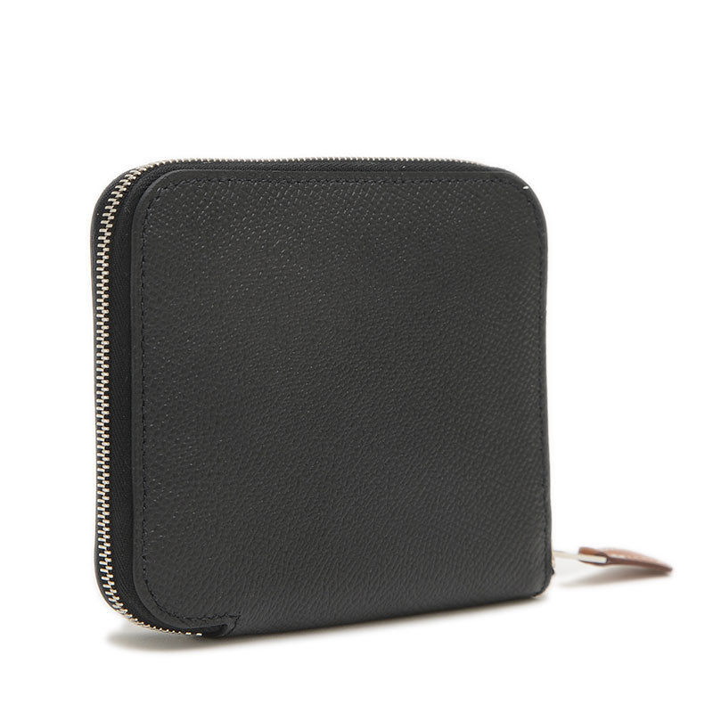 アザップ コンパクト シルクイン 財布 エプソン ブラック W刻印 コインケース