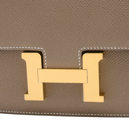 コンスタンス ミニ 18 ミロワール エプソン エトゥープ ゴールド金具 W刻印 ショルダーバッグ