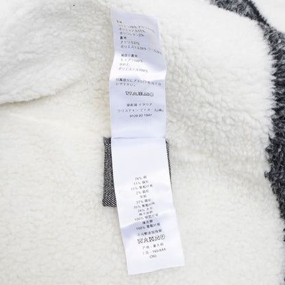 ボアジャケット コットン混 ブラック レディース 36サイズ テーラードジャケット