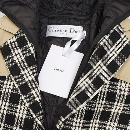 2IN1 ジャケット ウール ブラック/ベージュ レディース 34サイズ テーラードジャケット