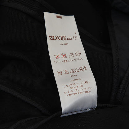 コート コットン/ラムレザー ブラック 34サイズ トレンチコート