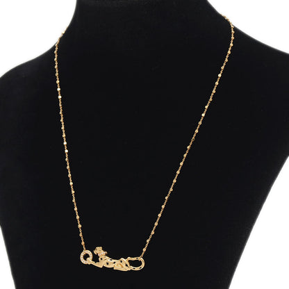 パンテール ドゥ カルティエ ネックレス K18YG/ガーネット/ダイヤ B7224738 ネックレス