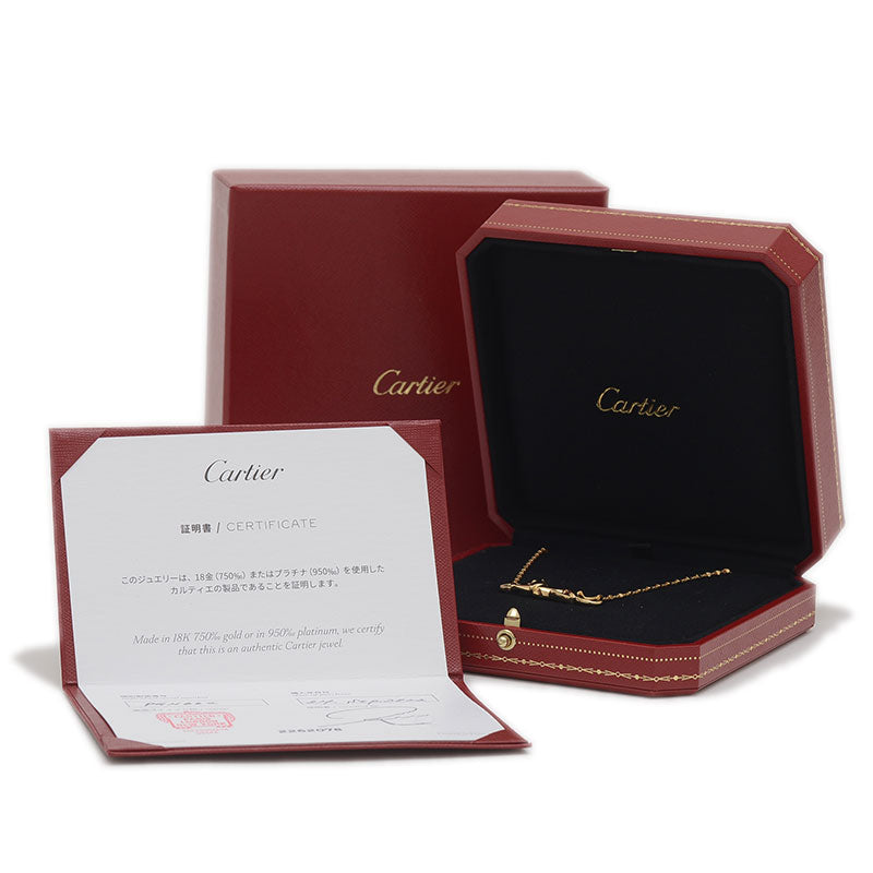 パンテール ドゥ カルティエ ネックレス K18YG/ガーネット/ダイヤ B7224738 ネックレス