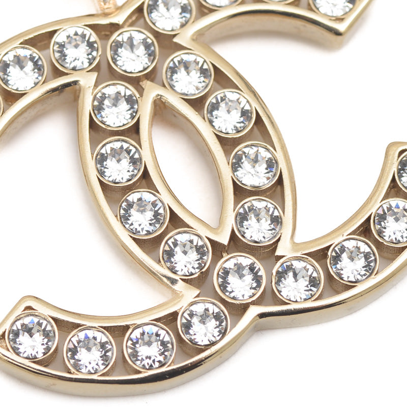 ココマーク チェーンネックレス メタル ラインストーン ゴールド L21P ネックレス