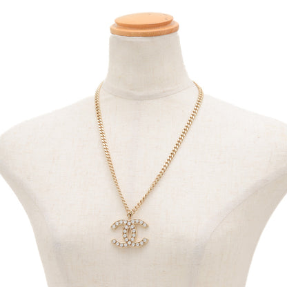 ココマーク チェーンネックレス メタル ラインストーン ゴールド L21P ネックレス