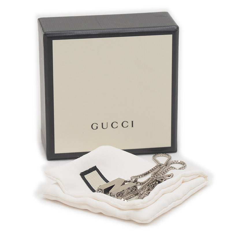 アラベスク N ネックレス イニシャル アルファベット シルバー SV925 ネックレス