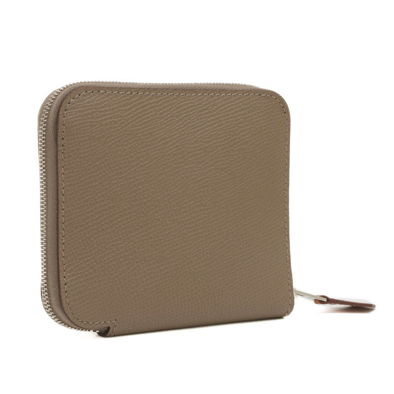 アザップ コンパクト シルクイン エプソン エトゥープ W刻印 二つ折り財布