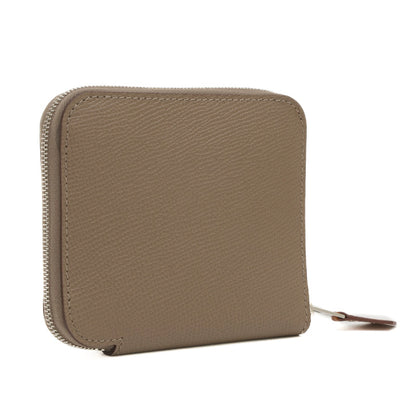 アザップ コンパクト シルクイン エプソン エトゥープ W刻印 二つ折り財布