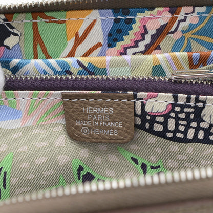 アザップ コンパクト シルクイン エプソン エトゥープ W刻印 二つ折り財布