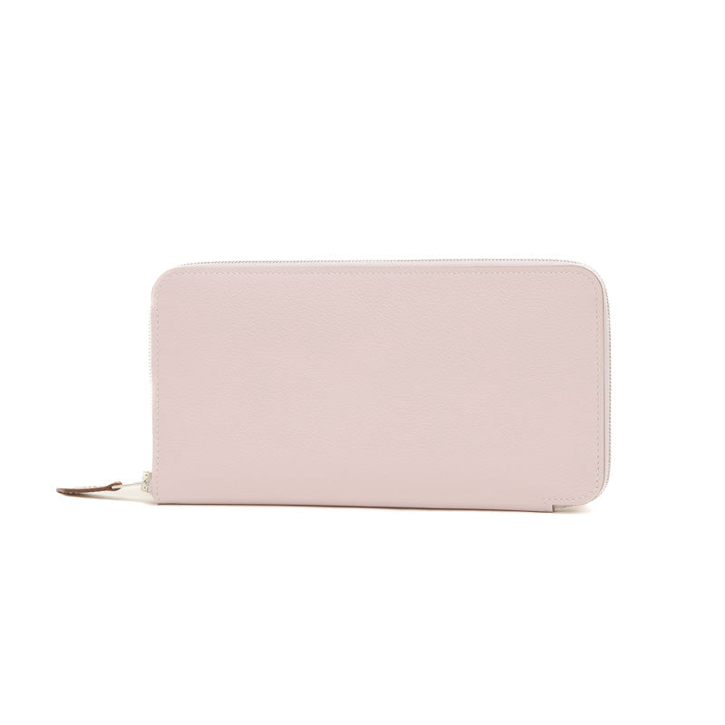 アザップロング シルクイン エバーカラー モーヴペール W刻印 長財布