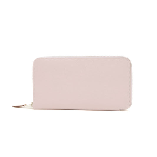 アザップロング シルクイン エバーカラー モーヴペール W刻印 長財布